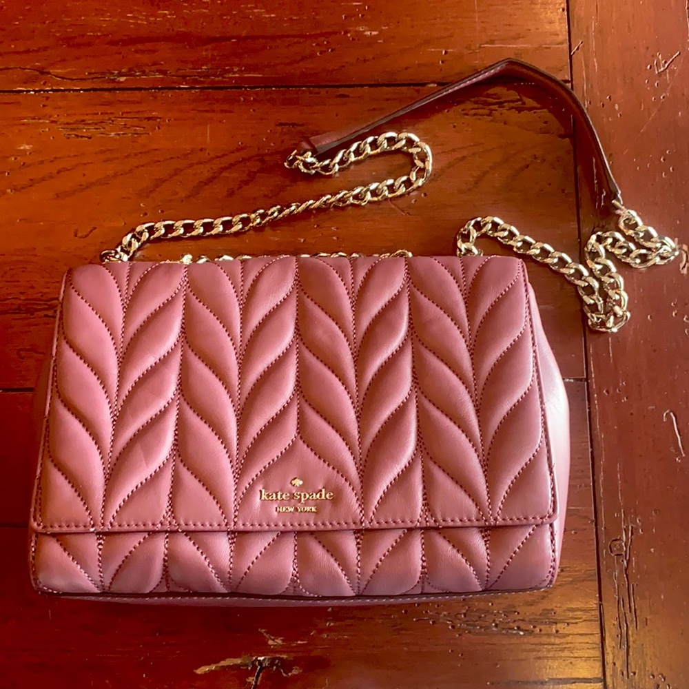 Kate Spade Purple/Pink Quilted Purse